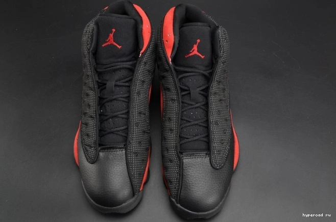 13 Jordan mens Air red black RetroBred 414571-004  0816